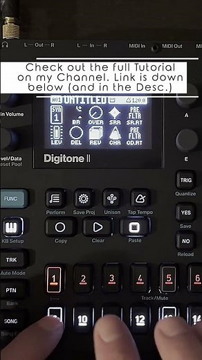 Powerful, stacked Lead Sound Tutorial with the #elektron #digitone2 #tutorial