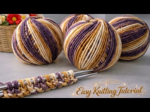 My Grandma 👵 Showed Me This Amazing Knitting Technique | I Loved It At First Sight.