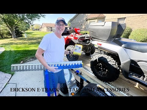 E Track Install Video on 16ft PJ Utility Trailer for ATV/Off Road Vehicles— Erickson Tie Down System