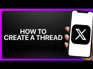 How To Create A Thread In X App (Twitter) 2025! Tutorial