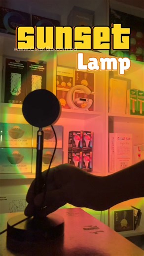46K views · 40 reactions | USB Sunset Lamp Led Mini Projector NightLight 16 Colors Remote Controlled Atmosphere Home Bedroom Background Photography Wall Decoration Gift ☀️朗 | ColorQo.com.bd | Facebook