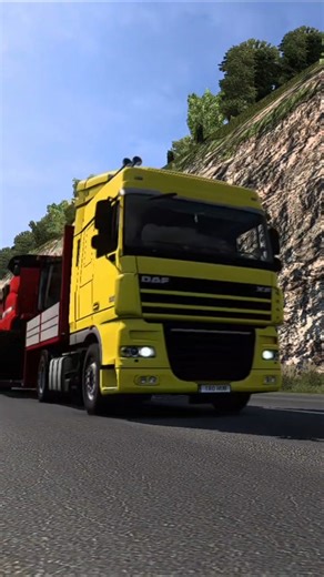 😱 Case on DAF XF105 #shorts #eurotrucksimulator2 #daftruck