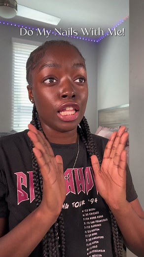 This should not have taken as long as it did😭 #grwm #nailinspo #blackgirlmakeup #domynailswithme