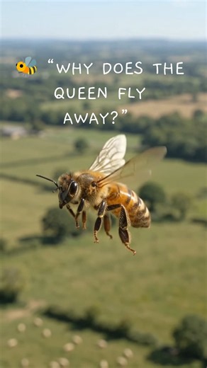 🐝 “The Secret Mating Flight of the Queen Bee! 😱 | Nature’s Incredible Reproduction” #science #fyp