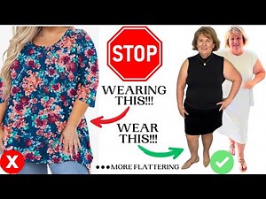 How to Dress for an Apple Shape (Plus Size Tips for Women 50+👗)✅