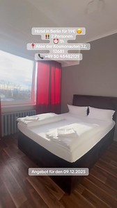Der perfekte Ort für alle, die schnell Ruhe, Privatsphäre oder eine kurze Pause brauchen. Du möchtest zwischendurch abschalten, dich entspannen oder einfach einen Moment für dich haben? 👉 Dann ist unser Stundenzimmer für nur 19 € genau das richtige für dich – flexibel, sauber und jederzeit verfügbar. ✨ Deine Vorteile im Überblick: • 🛏️ Zimmer für 1 Stunde ab 19 € – sofort frei & gepflegt • 🕐 24/7 geöffnet – egal wann, wir sind da • 📍 Adresse: Allee der Kosmonauten 32, 12681 Berlin • 🚗 Parkp