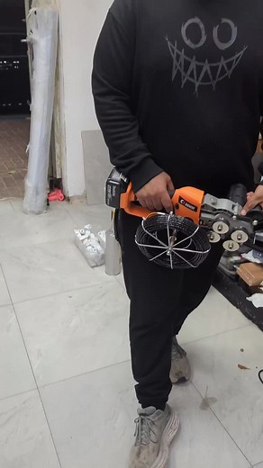 Power Tools Demonstration in Hardware Store