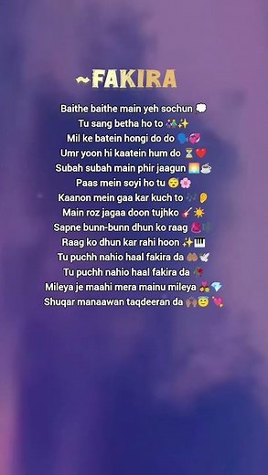 Fakira Lyrics - Student of the Year 2 | Sanam Puri, Neeti Mohan • tu puch naiyo haal fakira da