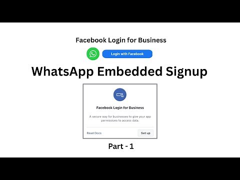 WhatsApp Embedded signup setup Tutorial | Facebook login for business | WhatsApp Business SaaS App