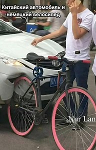 "Kitayski" avtomobil alman velosipedinə rast gələrsə... :D Çin maşını sürənləri tag edin | Buqələmun