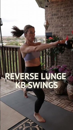 Try This Kettlebell Move: Reverse Lunge Swings 🔥