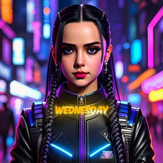 “Wednesday Addams in 2050 Looks UNREAL 😳🖤 (AI Transformation)” #shorts