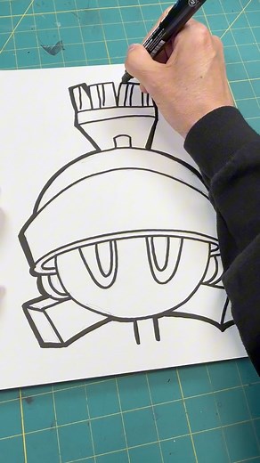 13K views · 286 reactions | How to draw Marvin the Martian #art #artist #drawing #fbreels #reelsvideos #reelsinstagram #asmrsounds #satisfying #satisfyingvideos | Dude Drawz | Facebook