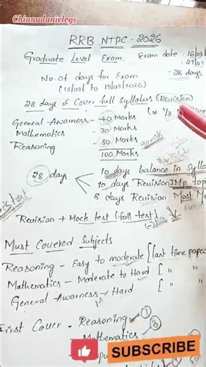 RRB NTPC Complete Preparation STRATEGY #rrbntpc #railway #railwayexam #rrb #ntpc