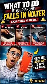 Your Phone Fell in Water? 🚨 STOP! These 3 Mistakes Can Kill It! 😱📱