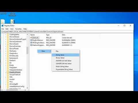 How to fix damage graphic driver with registry editor