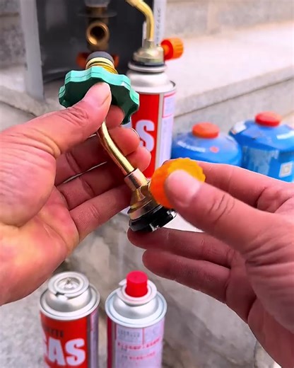 Metal Gas Refill Adapter For Outdoor Gas Stove, Butane Gas Cylinder Joint - High quality material - Adjustable control valve - Easy installation - Multi-purpose use | FutureHome Lifestyle Solutions | Facebook