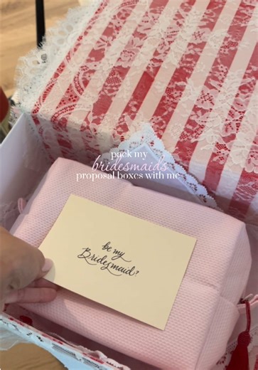 pack my bridesmaid proposal boxes with me 🩷