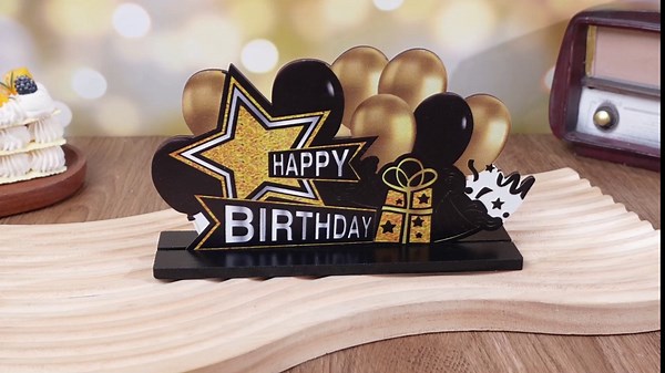 Huwena 9 Pcs 90th Birthday Decoration 90th Birthday Wood Table Centerpieces Set Table Topper Decorations Birthday Gifts for Men Women Birthday Party Dinner Table Supplies