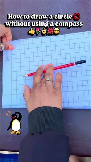 How to draw a circle without using a compass #idea#viral #maths #motivation #video