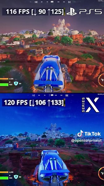 Fortnite Chapter 5 Season 3 | Xbox Series X vs. PS5 120FPS Comparison