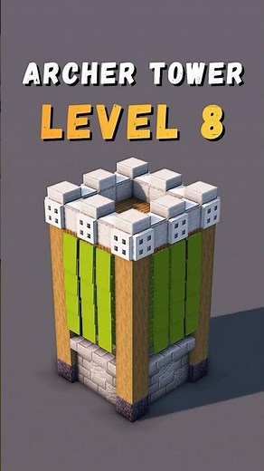 Archer Tower Upgrade Inspired by Clash of Clans! 🏰 #minecraft #clashofclans