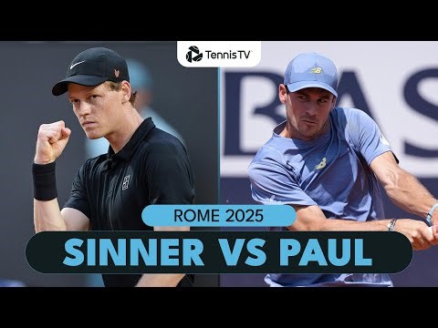 Jannik Sinner Battles Tommy Paul For Place In Rome Final 🤝 | Rome 2025 Highlights