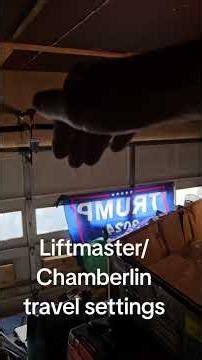 #Liftmaster #Chamberlain Yellow wire travel & force reset.#garagedoorservice #garagedoorrepair #diy