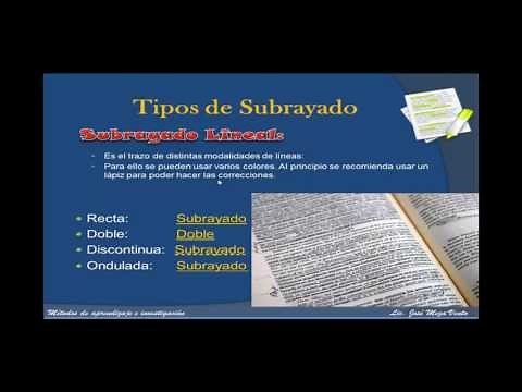 La técnica del subrayado - Clase completa