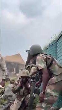 SANDF troops engaged in fighting to halt M23 advances. #SANDF #breakingnews