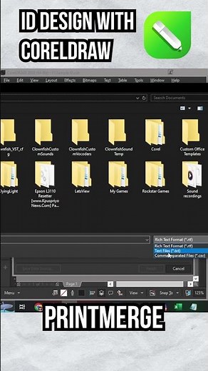 ID Design with CorelDRAW Print Merge #coreldraw #coreldrawtutorial