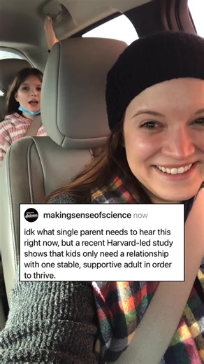 Making Sense of Science on Instagram: "t’s true! According to the National Scientific Council on the Developing Child, children who do well even when life is tough often share certain key strengths—and one of the most important is having at least one stable, caring adult in their lives who supports and believes in them. Single parents: If you’re in the trenches right now, just know that you’re already giving your kid a huge advantage in life—simply by showing up and doing your best. ❤️"