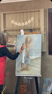 1.7K views · 85 reactions | In 2023, Maria gave an art class where she changed a boy in a painting to a girl in a dress. It shows how easy and freeing it can be to just paint—take the risk and believe in yourself. #learn #relax #befree #artist #mariaart | Maria | Facebook
