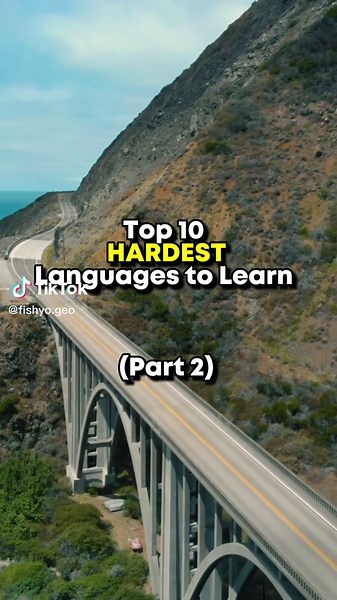 Top 10 hardest languages to learn #geography #geographyedit #geographytok #languages