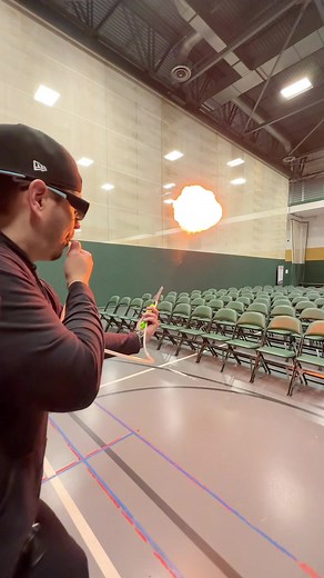 Lycopodium Flame Thrower Demonstration