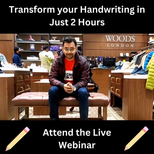 🌟 Boost Your Exam Scores with Better Handwriting! 🌟 📝 Hey there! Are you prepping for exams and struggling with your handwriting? We've got your back! Join us this Sunday, starting at 9:45 AM, for a 2-hour session that will help you nail your handwriting and ace those tests! ✨ 🖋️ Sick of messy notes messing up your grades? Learn simple tricks to make your writing neat and tidy. We'll show you how to: - Write in a way that's easy to read and understand. - Keep your notes looking sharp and org
