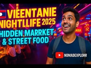 🇱🇦 Vientiane, Laos NIGHTLIFE!🌙 Exotic Street Food, Stunning Views & Beautiful Moments😍💸budget travel