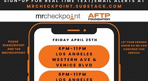DUI Checkpoints Friday April 25th 2025