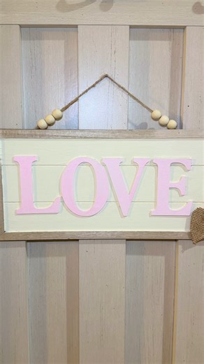 Create a Soft, Neutral Valentine “Love” Sign with Simple Dollar Tree Decor 🤍💌 | Crafty Beach