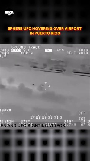 OVNI esférico visto sobrevolando un aeropuerto en Puerto Rico #shorts #ovni #alien