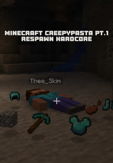 Minecraft Creepypasta Pt. 1 Respawn Hardcore #minecraft #creepypasta #horrorgaming #fyp #scarytiktoks