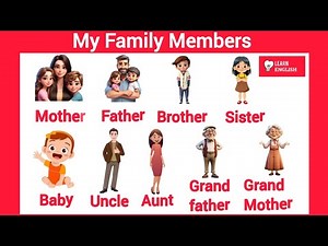 Kids vocabulary - Family - family members - Learn English educational video for kids #kids #myfamily