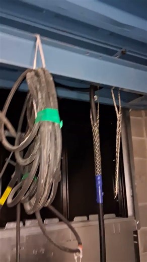 When you have to work on the brake of an elevator stuck six stories up,