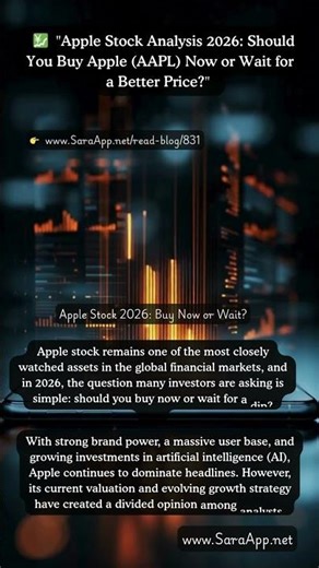 #Apple #Stock Analysis 2026: Should You Buy Apple (#AAPL) Now or Wait for a Better Price?