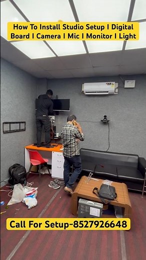 How To Install Digital Board I Monitor I Mic I Camera Setup For Online Teaching ,live Class