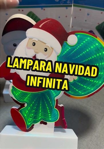 Lámpara Navideña Efecto Espejo Infinito para Decoración