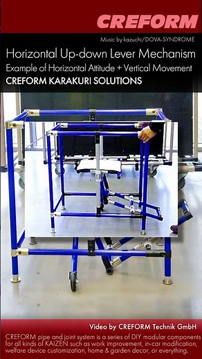 Lever Structure for Horizontal Attitude + Vertical movement