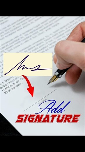 How to Add Your SIGNATURE to any Documents