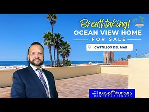 Breathtaking Ocean View Home For Sale In Castillos Del Mar, Rosarito Beach