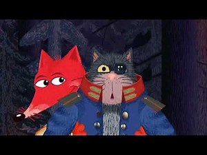 The CAT and The FOX 🐱🦊 RUSSIAN Fairy tale | Учим английский | Студия Пилот | Гора Самоцветов